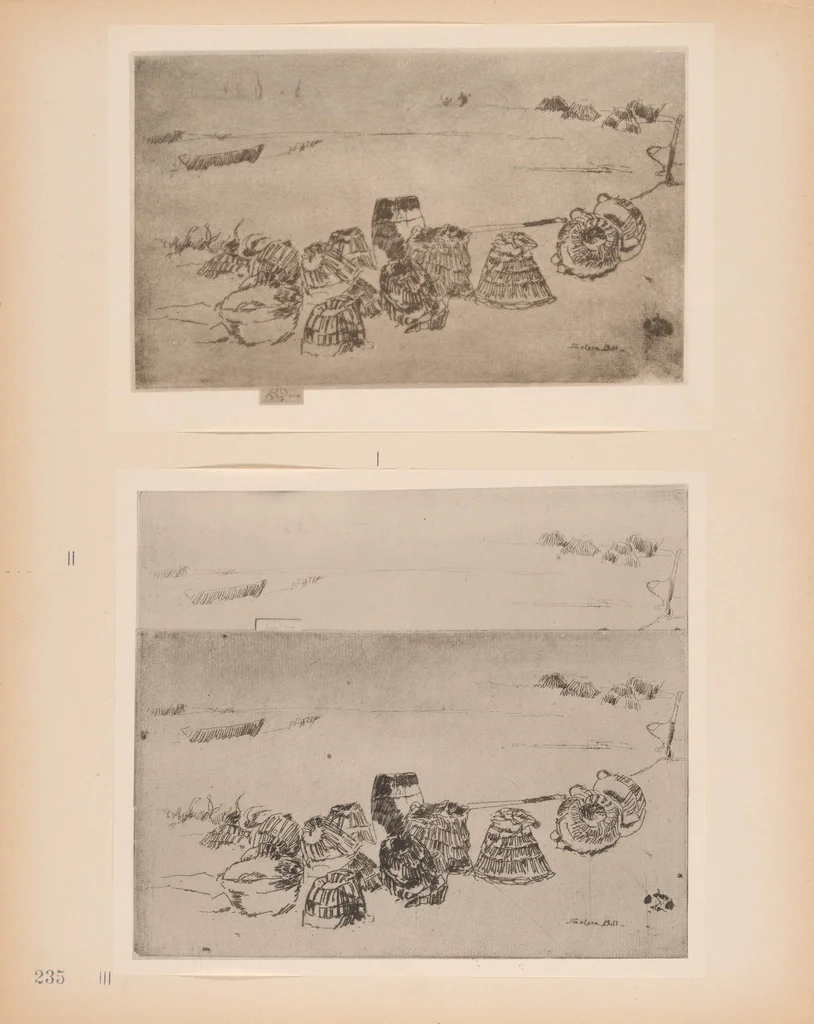 An illustration from The etched work of Whistler : illustrated by reproductions in collotype of the different states of the plates, 1910, leaf 149