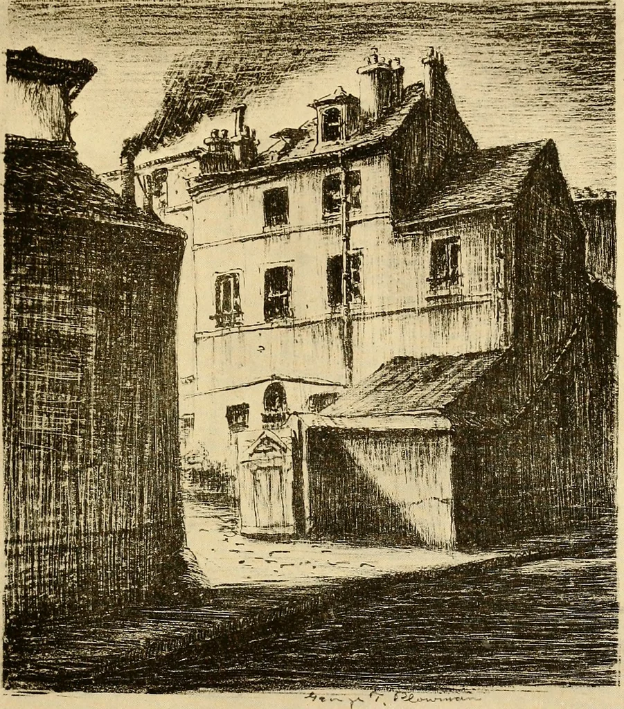 An illustration from Etching and other graphic arts : an illustrated treatise, 1922, leaf 70