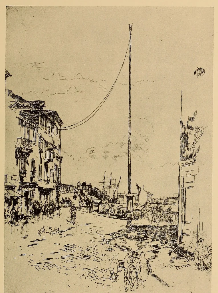 An illustration from The etchings of James McNeill Whistler, 1922, leaf 181