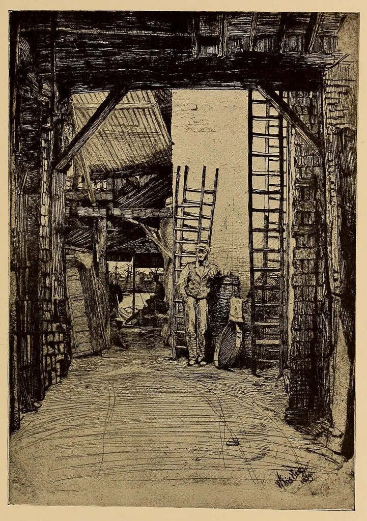 An illustration from The etchings of James McNeill Whistler, 1922, leaf 95