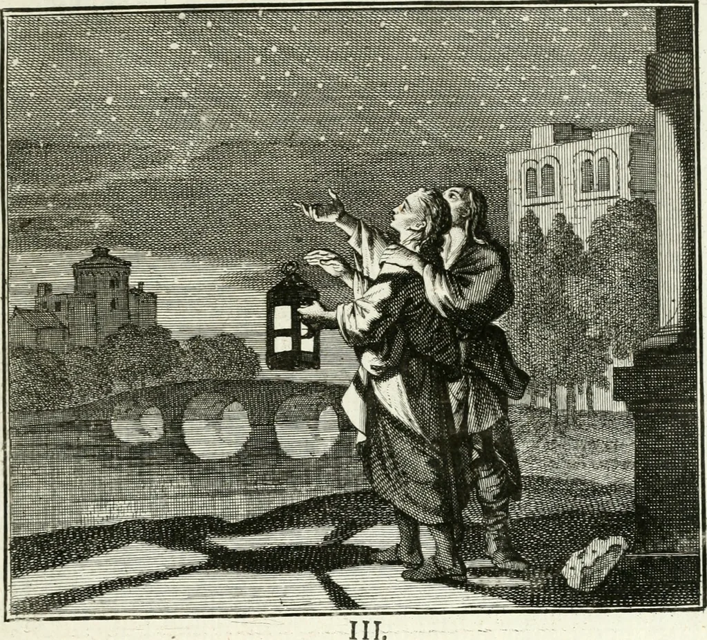 An illustration from Ethica naturalis, seu, Documenta moralia e variis rerum naturalium proprietatib[us], virtutum vitiorumq[ue] symbolicis imaginibus collecta, 1700, leaf 12