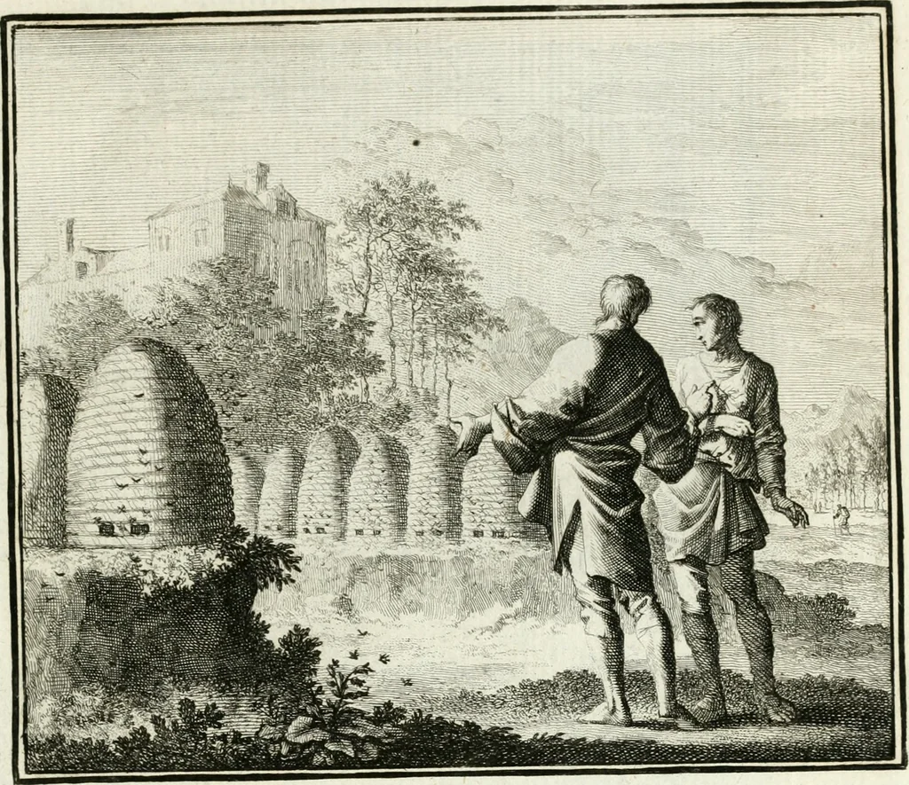 An illustration from Ethica naturalis, seu, Documenta moralia e variis rerum naturalium proprietatib[us], virtutum vitiorumq[ue] symbolicis imaginibus collecta, 1700, leaf 142