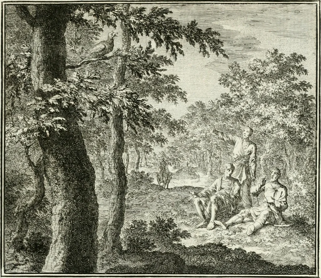 An illustration from Ethica naturalis, seu, Documenta moralia e variis rerum naturalium proprietatib[us], virtutum vitiorumq[ue] symbolicis imaginibus collecta, 1700, leaf 156