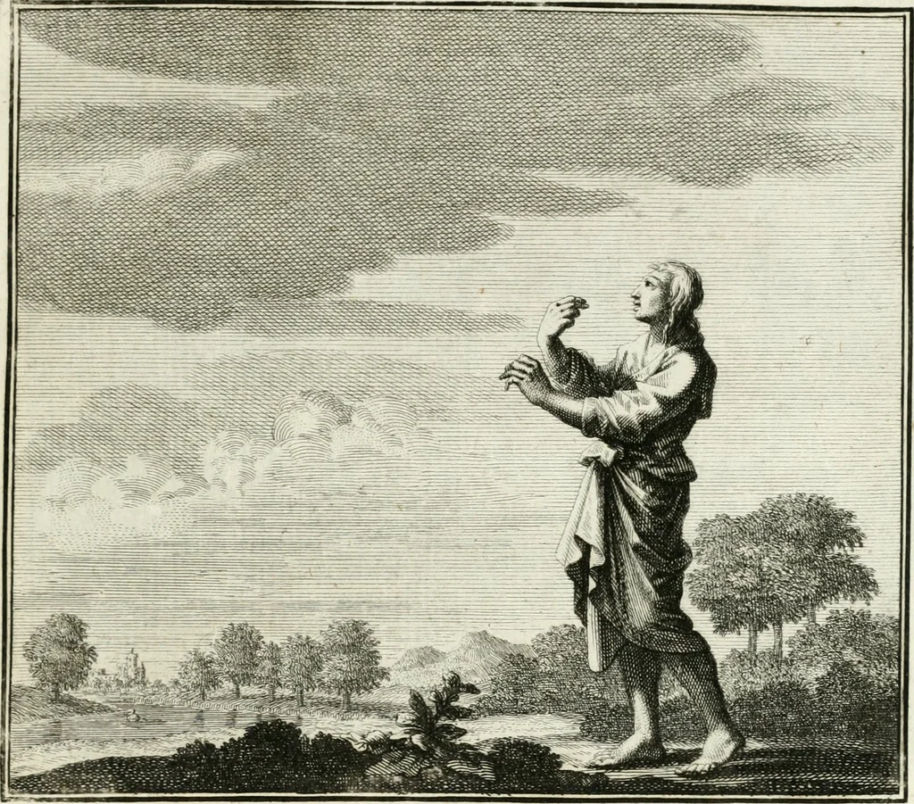 An illustration from Ethica naturalis, seu, Documenta moralia e variis rerum naturalium proprietatib[us], virtutum vitiorumq[ue] symbolicis imaginibus collecta, 1700, leaf 16