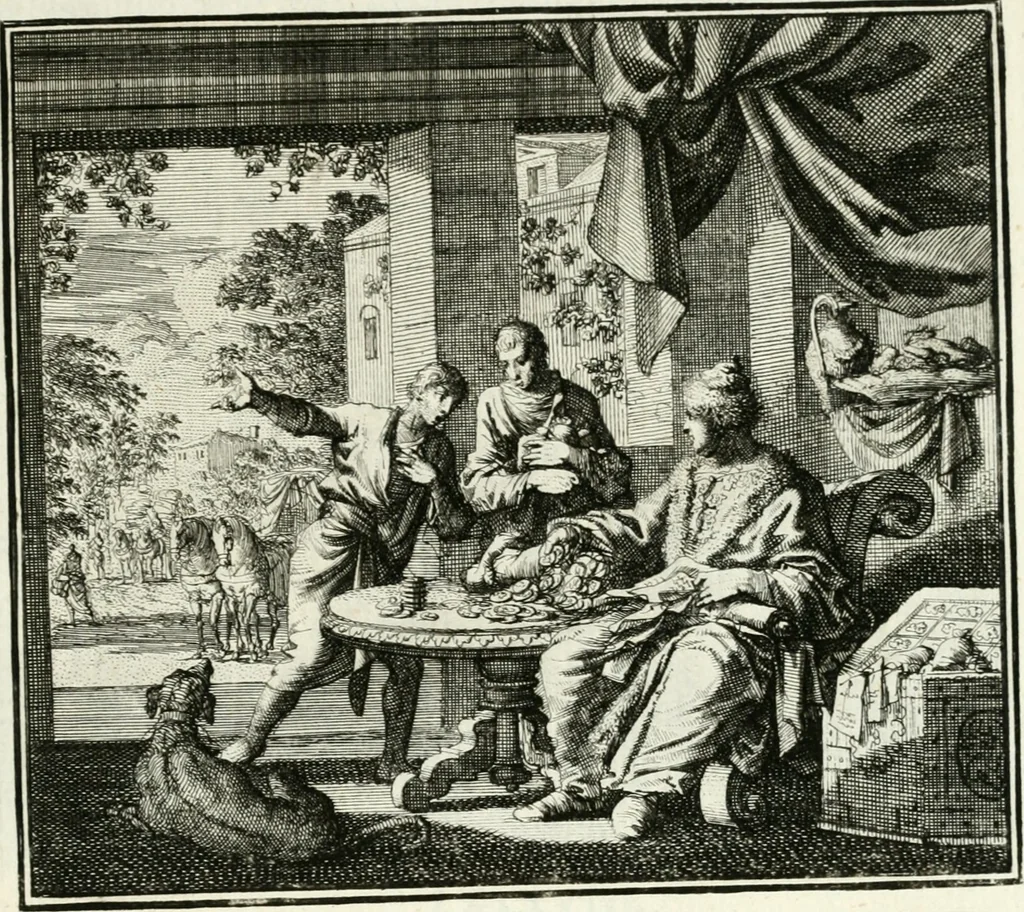 An illustration from Ethica naturalis, seu, Documenta moralia e variis rerum naturalium proprietatib[us], virtutum vitiorumq[ue] symbolicis imaginibus collecta, 1700, leaf 180