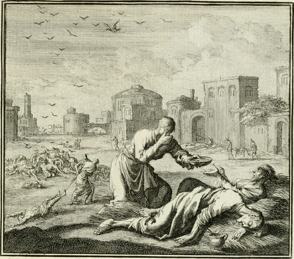 An illustration from Ethica naturalis, seu, Documenta moralia e variis rerum naturalium proprietatib[us], virtutum vitiorumq[ue] symbolicis imaginibus collecta, 1700, leaf 196