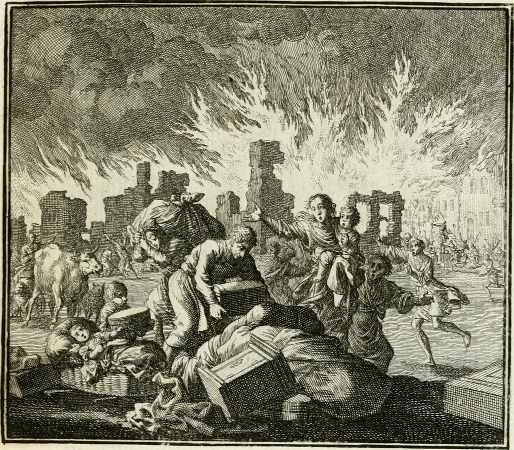 An illustration from Ethica naturalis, seu, Documenta moralia e variis rerum naturalium proprietatib[us], virtutum vitiorumq[ue] symbolicis imaginibus collecta, 1700, leaf 202