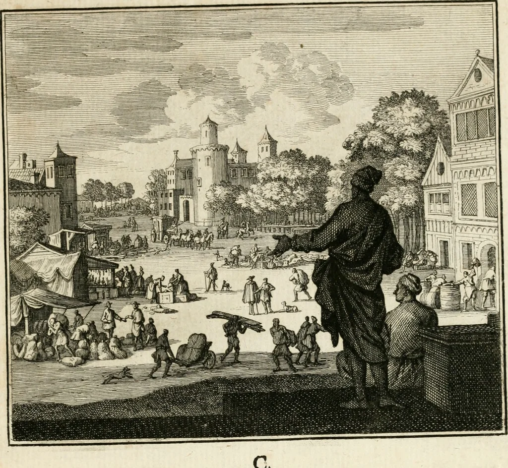 An illustration from Ethica naturalis, seu, Documenta moralia e variis rerum naturalium proprietatib[us], virtutum vitiorumq[ue] symbolicis imaginibus collecta, 1700, leaf 206
