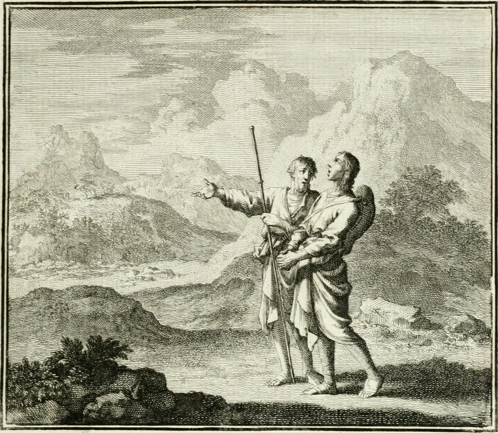 An illustration from Ethica naturalis, seu, Documenta moralia e variis rerum naturalium proprietatib[us], virtutum vitiorumq[ue] symbolicis imaginibus collecta, 1700, leaf 44