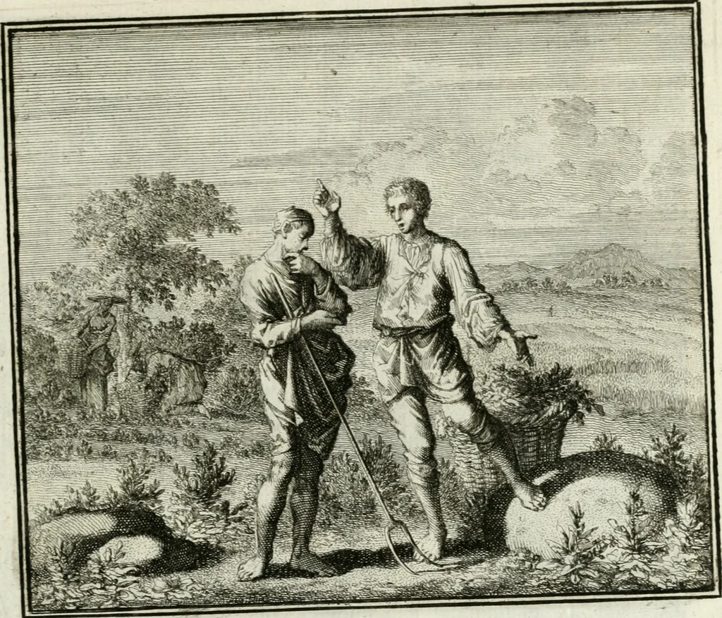 An illustration from Ethica naturalis, seu, Documenta moralia e variis rerum naturalium proprietatib[us], virtutum vitiorumq[ue] symbolicis imaginibus collecta, 1700, leaf 54