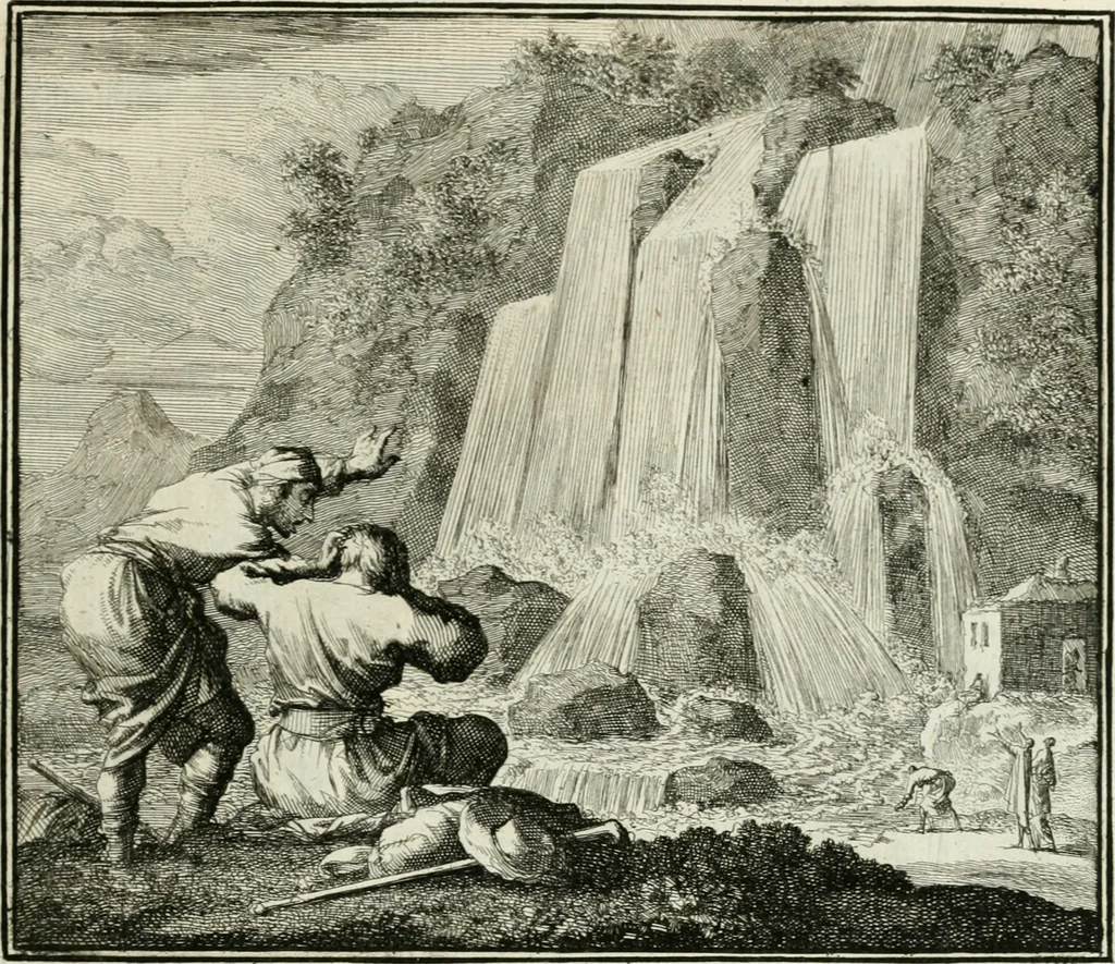 An illustration from Ethica naturalis, seu, Documenta moralia e variis rerum naturalium proprietatib[us], virtutum vitiorumq[ue] symbolicis imaginibus collecta, 1700, leaf 72