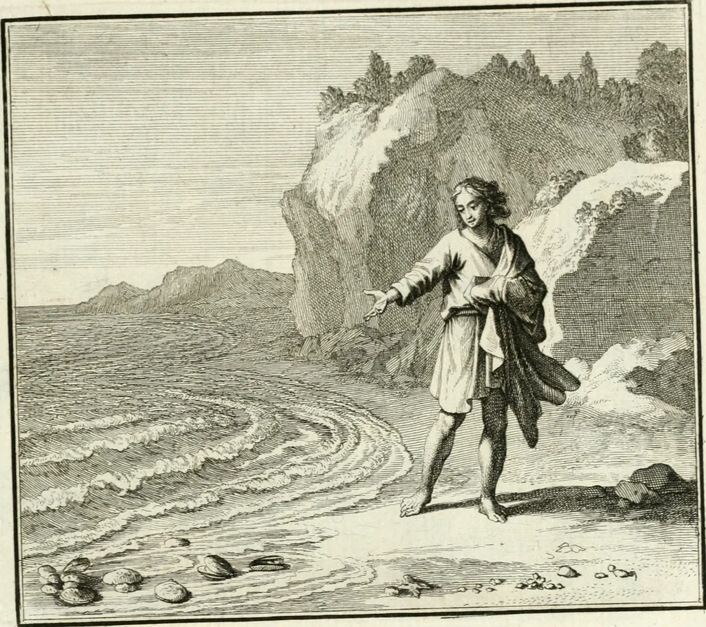 An illustration from Ethica naturalis, seu, Documenta moralia e variis rerum naturalium proprietatib[us], virtutum vitiorumq[ue] symbolicis imaginibus collecta, 1700, leaf 90