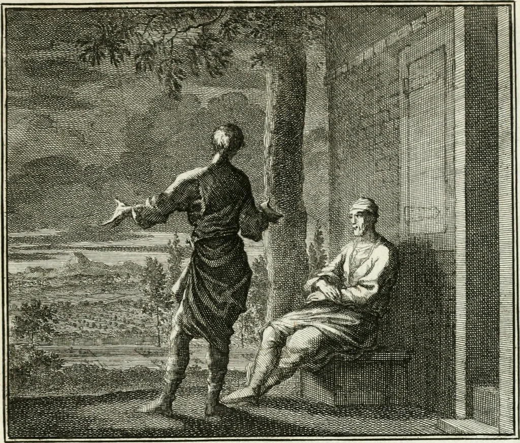 An illustration from Ethica naturalis, seu, Documenta moralia e variis rerum naturalium proprietatib[us], virtutum vitiorumq[ue] symbolicis imaginibus collecta, 1700, leaf 96