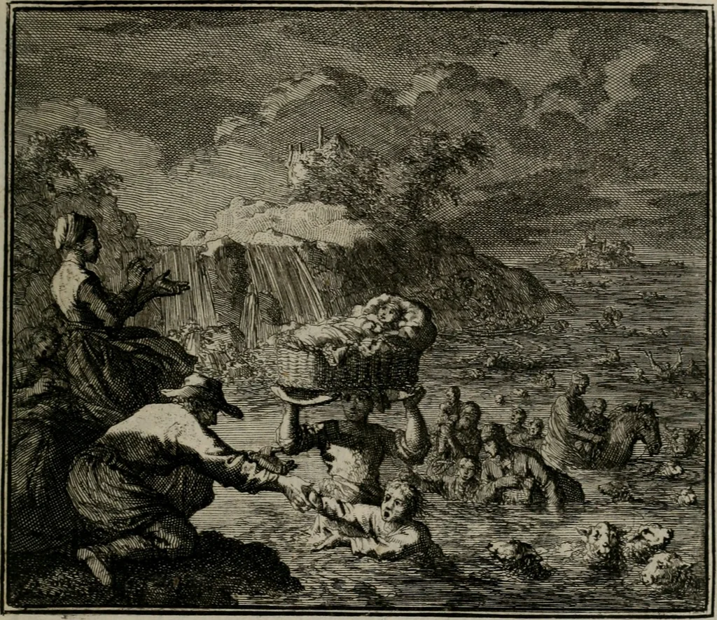 An illustration from Ethica naturalis seu Documenta moralia : e variis rerum naturalium proprietatib(us) virtutum vitiorumq(ue) symbolicis imaginibus collecta., 1700, leaf 196
