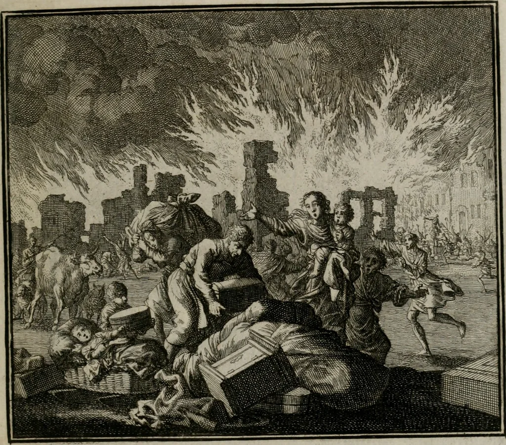 An illustration from Ethica naturalis seu Documenta moralia : e variis rerum naturalium proprietatib(us) virtutum vitiorumq(ue) symbolicis imaginibus collecta., 1700, leaf 198
