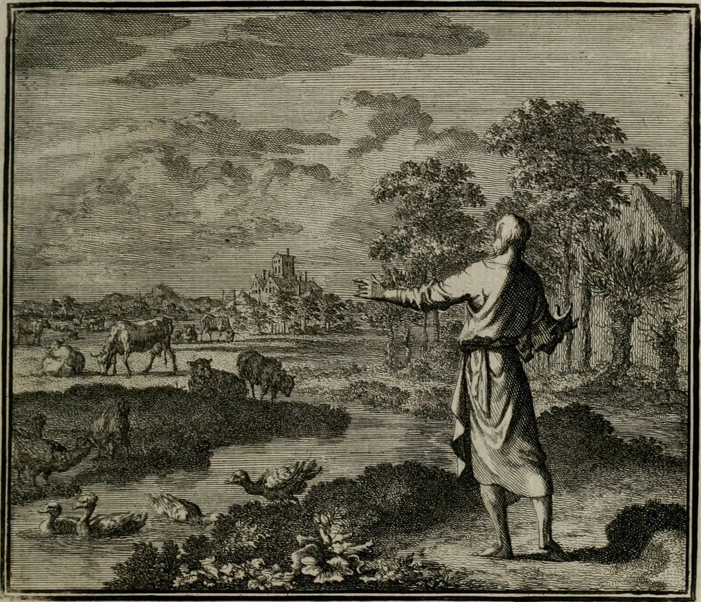 An illustration from Ethica naturalis seu Documenta moralia : e variis rerum naturalium proprietatib(us) virtutum vitiorumq(ue) symbolicis imaginibus collecta., 1700, leaf 42