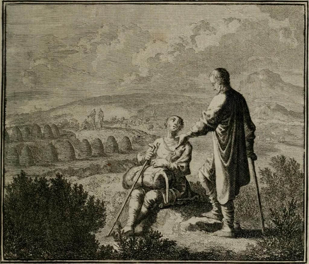 An illustration from Ethica naturalis seu Documenta moralia : e variis rerum naturalium proprietatib(us) virtutum vitiorumq(ue) symbolicis imaginibus collecta., 1700, leaf 44