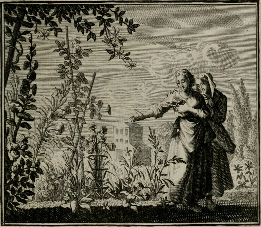 An illustration from Ethica naturalis seu Documenta moralia : e variis rerum naturalium proprietatib(us) virtutum vitiorumq(ue) symbolicis imaginibus collecta., 1700, leaf 56