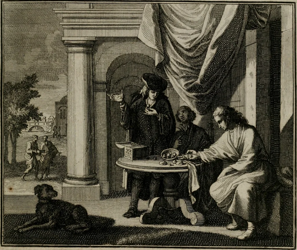 An illustration from Ethica naturalis seu Documenta moralia : e variis rerum naturalium proprietatib(us) virtutum vitiorumq(ue) symbolicis imaginibus collecta., 1700, leaf 84
