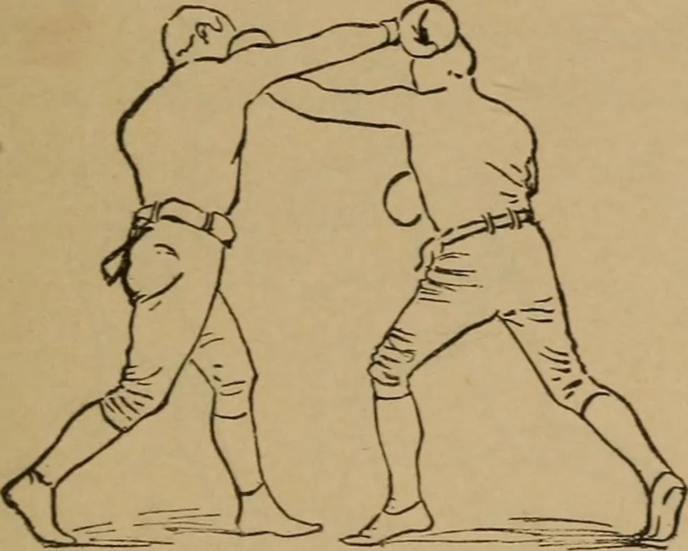 An illustration from Ethics of boxing and manly sport, 1888, leaf 33