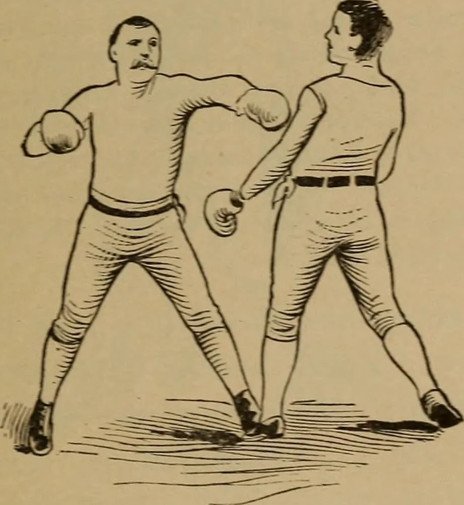 An illustration from Ethics of boxing and manly sport, 1888, leaf 79
