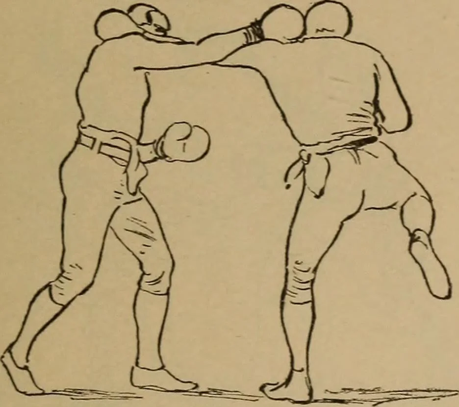 An illustration from Ethics of boxing and manly sport, 1888, leaf 85