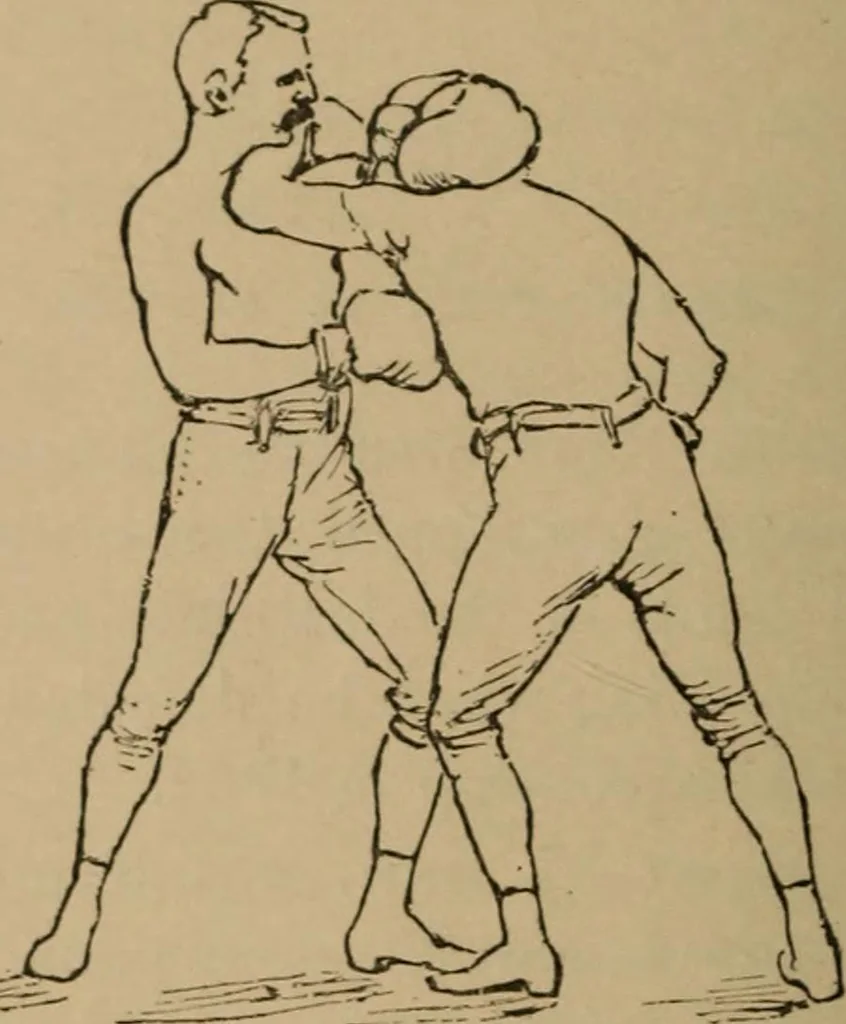 An illustration from Ethics of boxing and manly sport, 1888, leaf 90