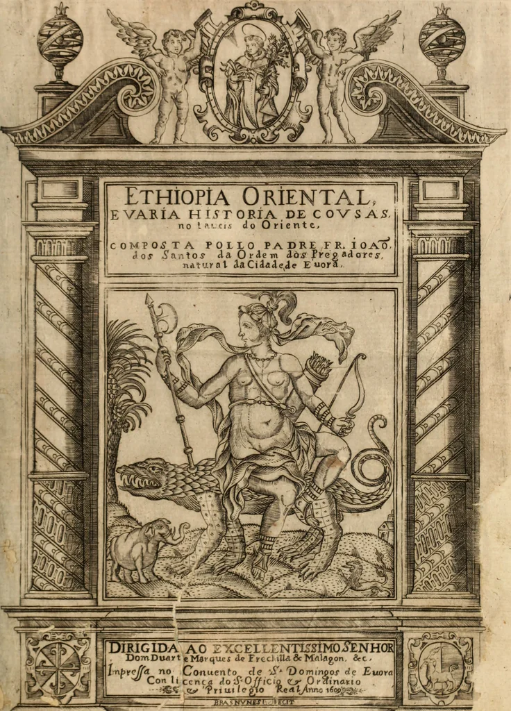 An illustration from Ethiopia oriental, e varia historia de cousas, notaveis do oriente, 1609, leaf 6