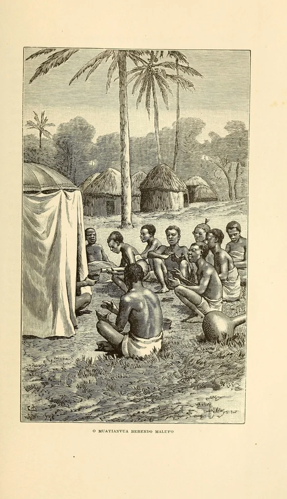 An illustration from Ethnographia e historia tradicional dos povos da Lunda, 1890, leaf 301