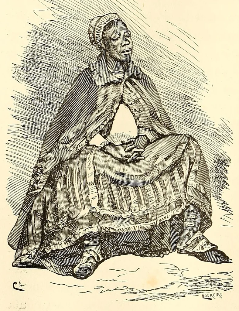 An illustration from Ethnographia e historia tradicional dos povos da Lunda, 1890, leaf 744
