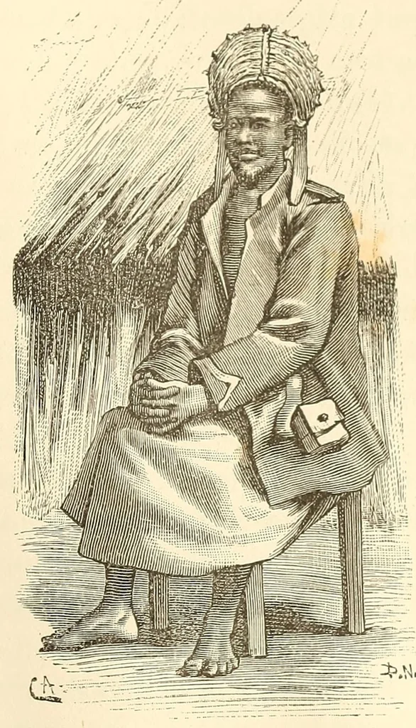 An illustration from Ethnographia e historia tradicional dos povos da Lunda, 1890, leaf 815