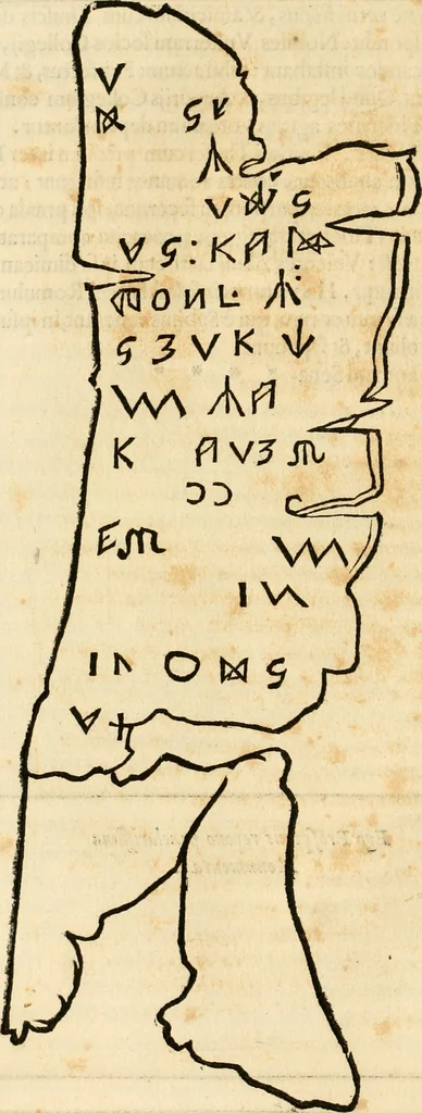 An illustration from Ethruscarum antiquitatum fragmenta : quibus vrbis Romae, aliarumque gentium primordia, mores, & res gestae indicantur, 1637, leaf 123