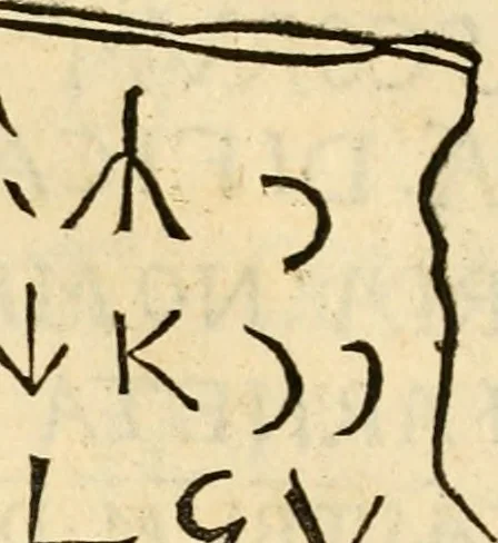 An illustration from Ethruscarum antiquitatum fragmenta : quibus vrbis Romae, aliarumque gentium primordia, mores, & res gestae indicantur, 1637, leaf 301