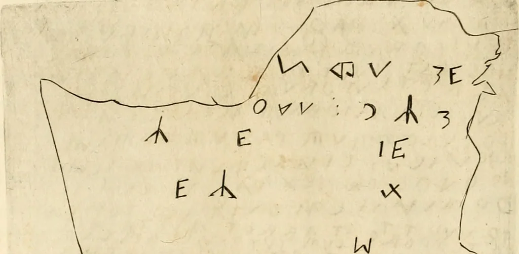 An illustration from Ethruscarum antiquitatum fragmenta : quibus vrbis Romae, aliarumque gentium primordia, mores, & res gestae indicantur, 1637, leaf 49