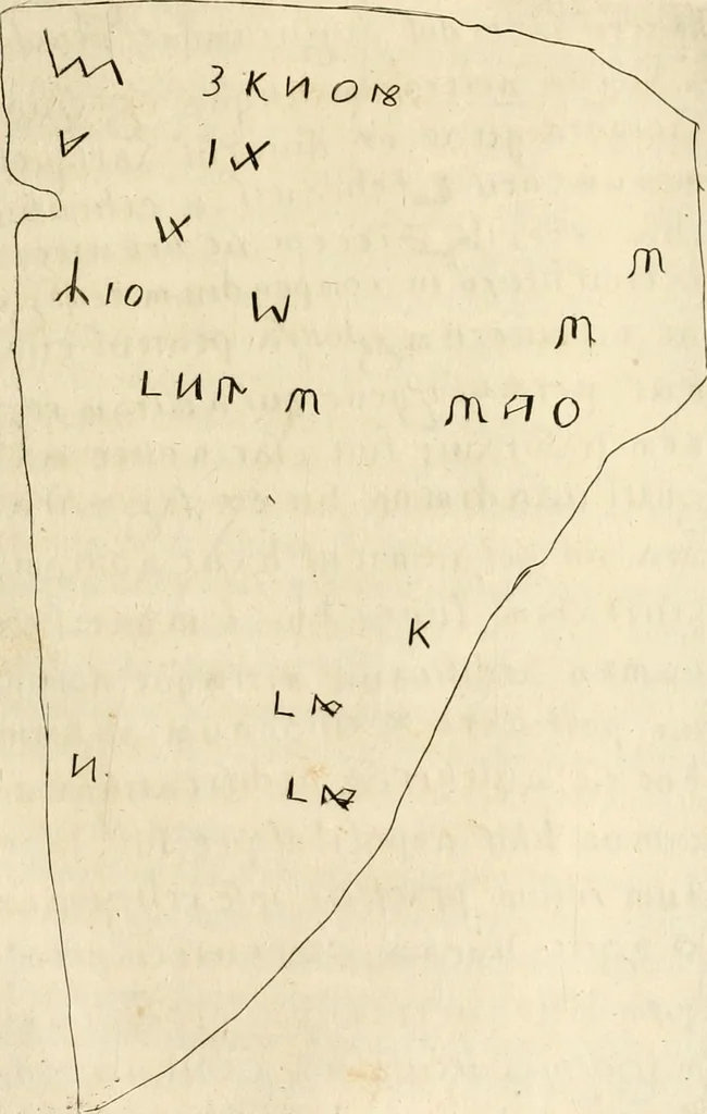 An illustration from Ethruscarum antiquitatum fragmenta : quibus vrbis Romae, aliarumque gentium primordia, mores, & res gestae indicantur, 1637, leaf 50