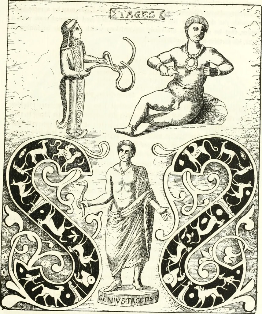 An illustration from Etruscan Roman remains in popular tradition, 1892, leaf 113