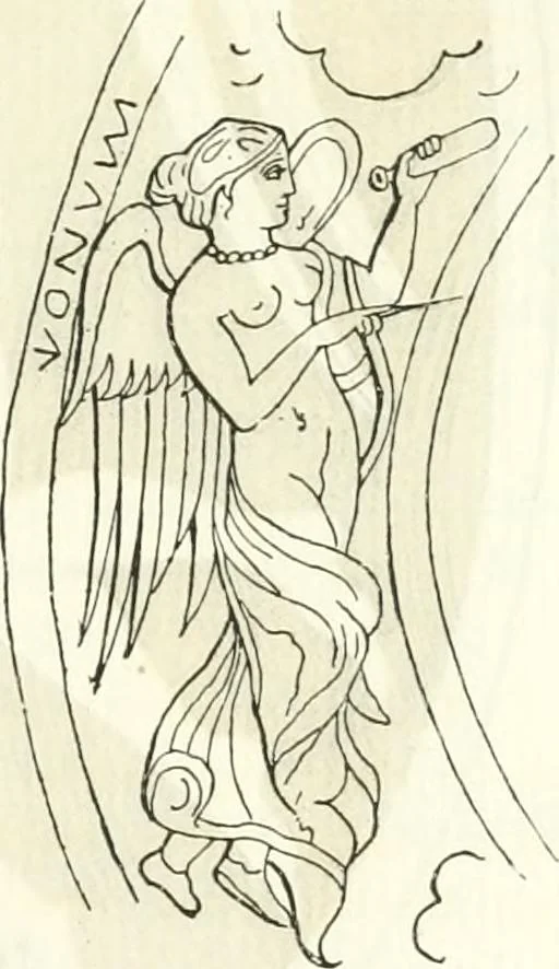 An illustration from Etruscan Roman remains in popular tradition, 1892, leaf 149