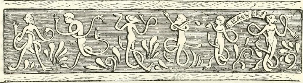 An illustration from Etruscan Roman remains in popular tradition, 1892, leaf 152