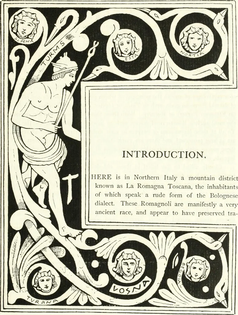 An illustration from Etruscan Roman remains in popular tradition, 1892, leaf 17