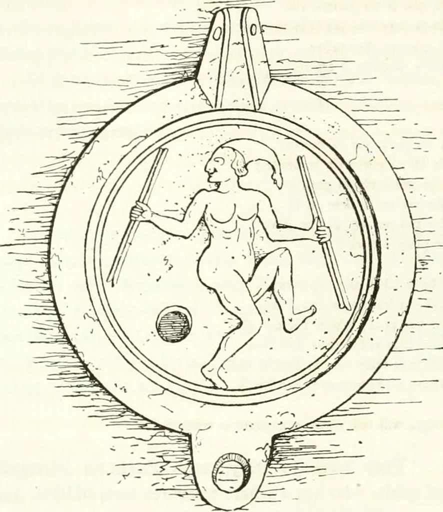 An illustration from Etruscan Roman remains in popular tradition, 1892, leaf 180