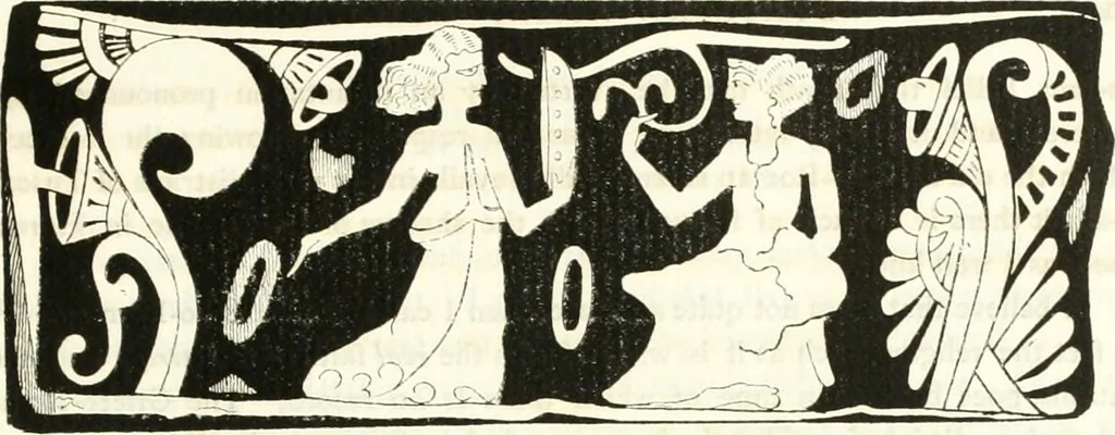 An illustration from Etruscan Roman remains in popular tradition, 1892, leaf 319