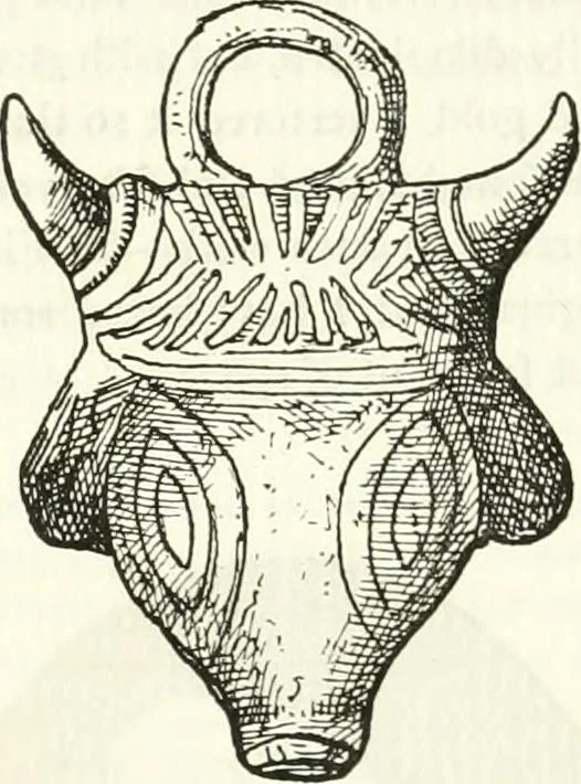 An illustration from Etruscan Roman remains in popular tradition, 1892, leaf 392