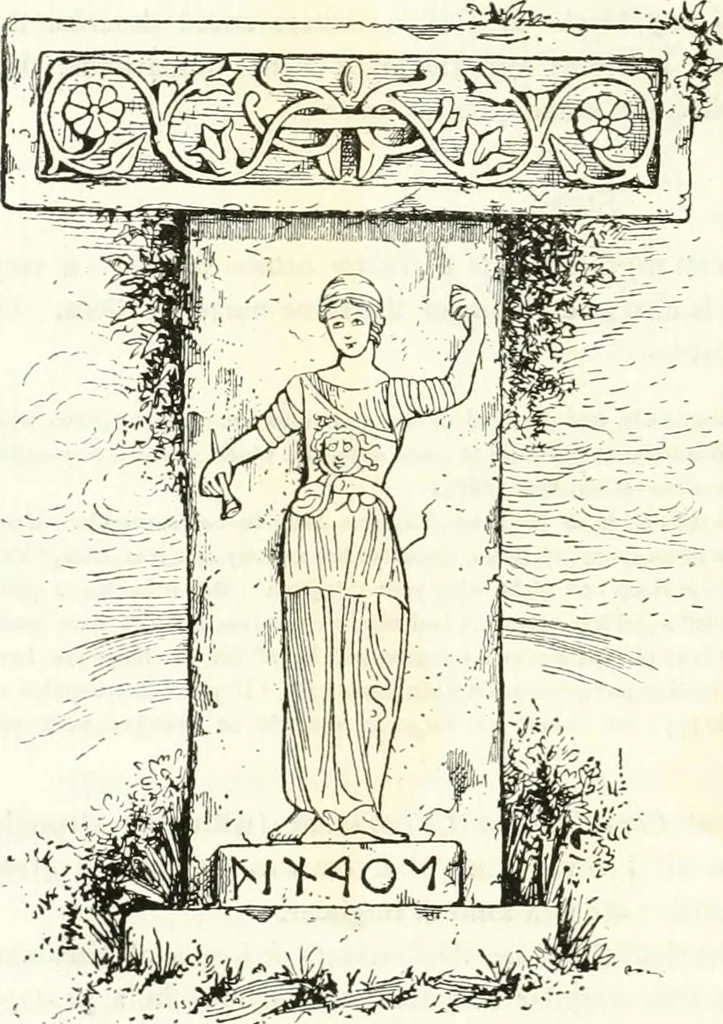 An illustration from Etruscan Roman remains in popular tradition, 1892, leaf 50