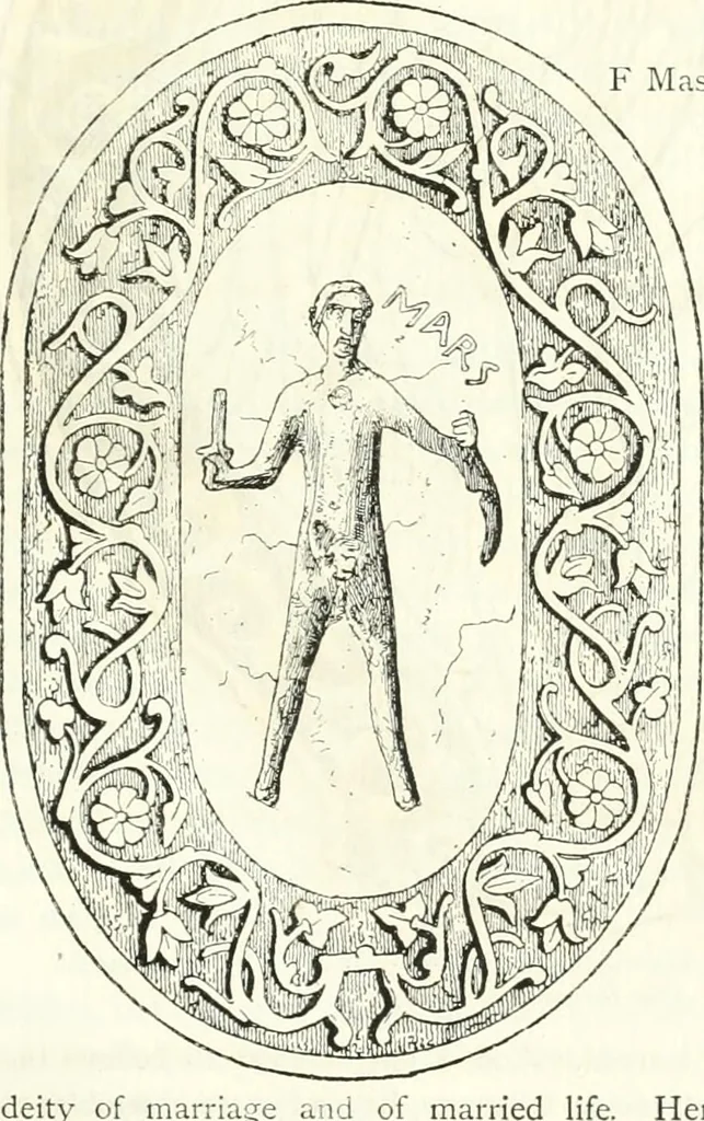 An illustration from Etruscan Roman remains in popular tradition, 1892, leaf 65