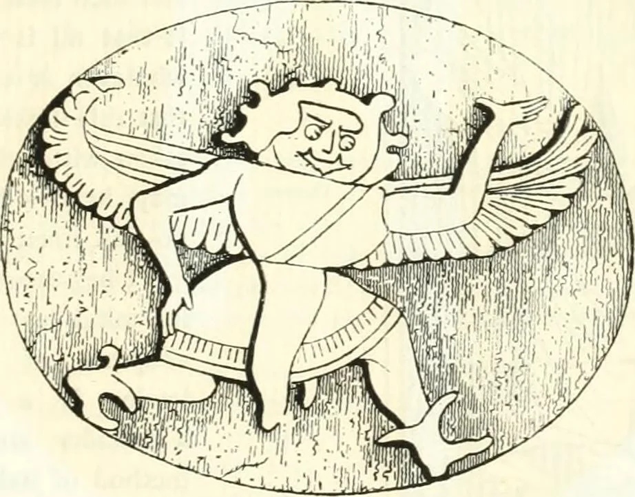 An illustration from Etruscan Roman remains in popular tradition, 1892, leaf 69