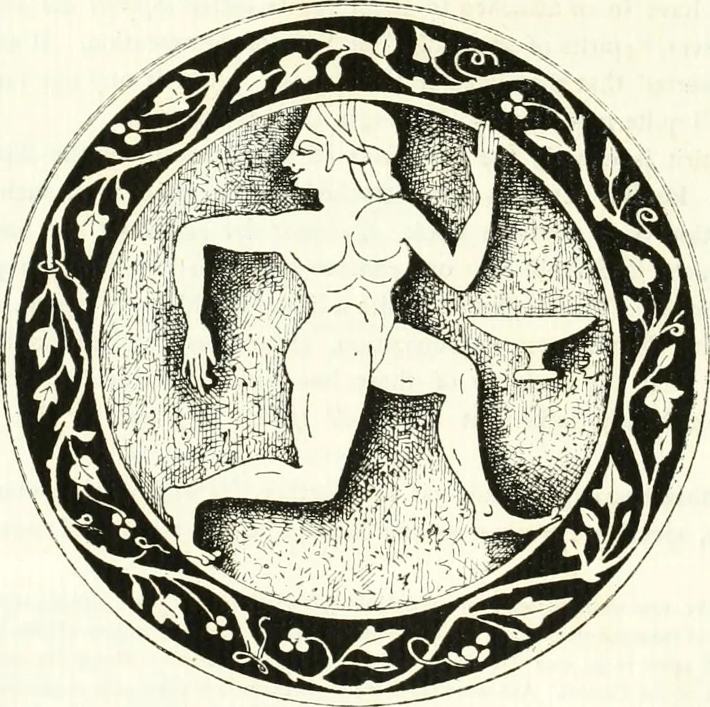 An illustration from Etruscan Roman remains in popular tradition, 1892, leaf 80