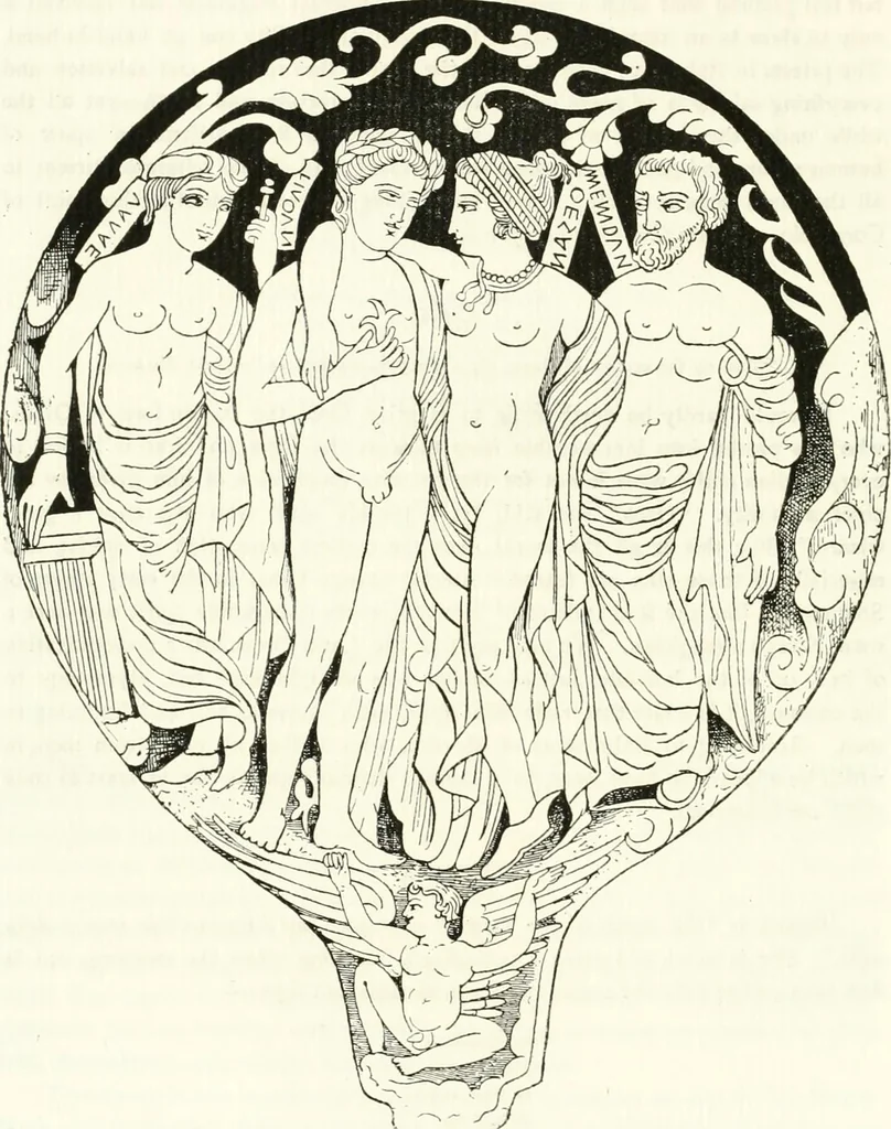 An illustration from Etruscan Roman remains in popular tradition, 1892, leaf 92