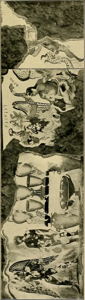 An illustration from Etruscan tomb paintings, Their subjects and significance, 1922, leaf 101