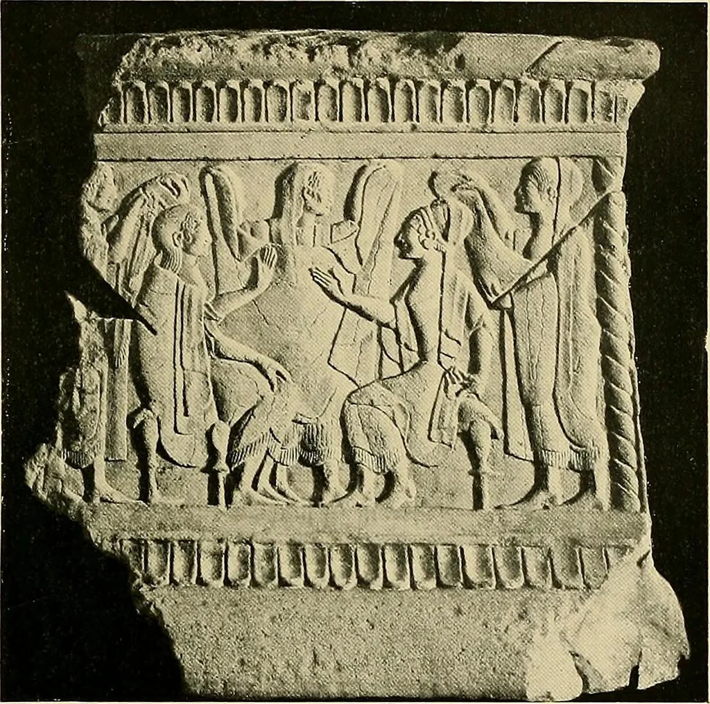 An illustration from Etruscan tomb paintings, Their subjects and significance, 1922, leaf 111