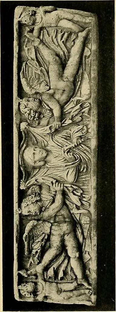 An illustration from Etruscan tomb paintings, Their subjects and significance, 1922, leaf 115